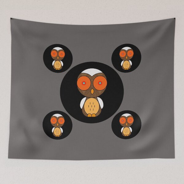 Item preview, Psychedelic Mandala Owl | Cute Tribal Boho Art designed and sold by manojbalan1968.