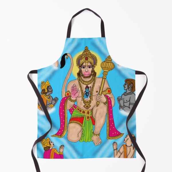 Item preview, Lord Hanuman Artwork | Powerful Hindu God Digital Painting Illustration designed and sold by Harshit_Digital_Arts.
