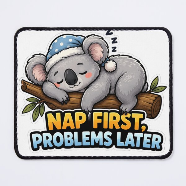 Item preview, Nap First Problems Later Cute Koala designed and sold by Herodestroyer.