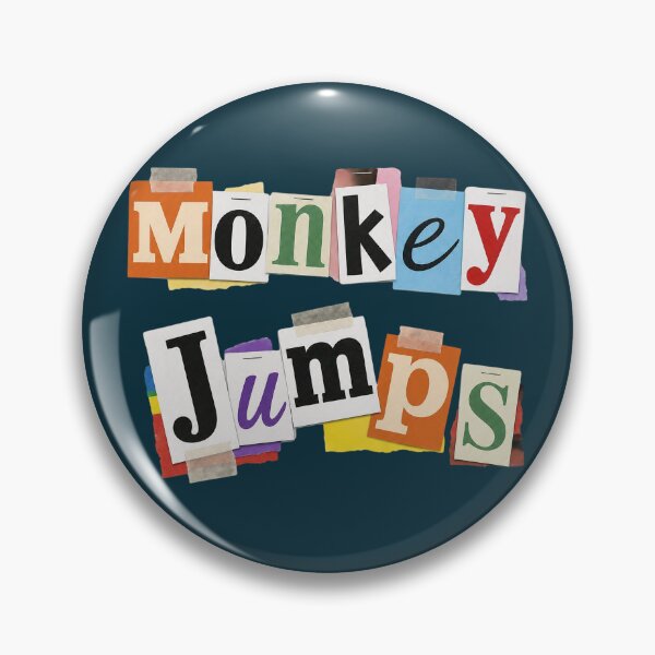 Item preview, Monkey Jumps Collage Style Typography designed and sold by NosandEdgy.