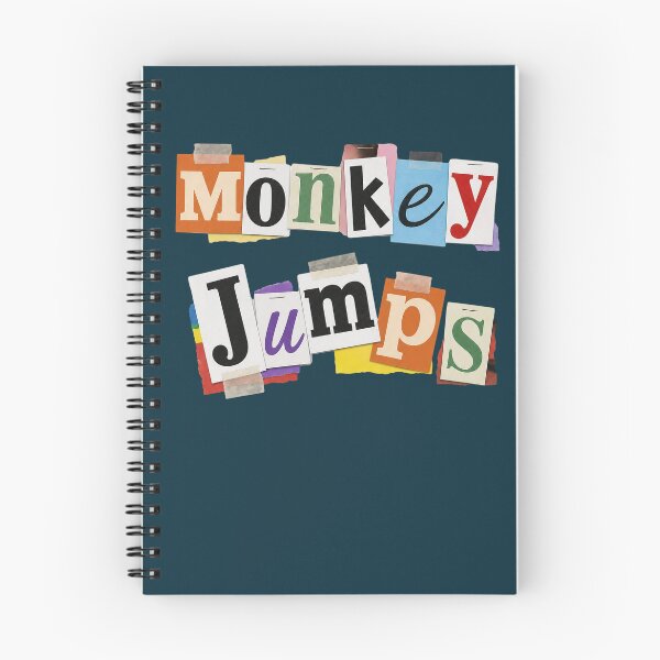 Item preview, Monkey Jumps Collage Style Typography designed and sold by NosandEdgy.