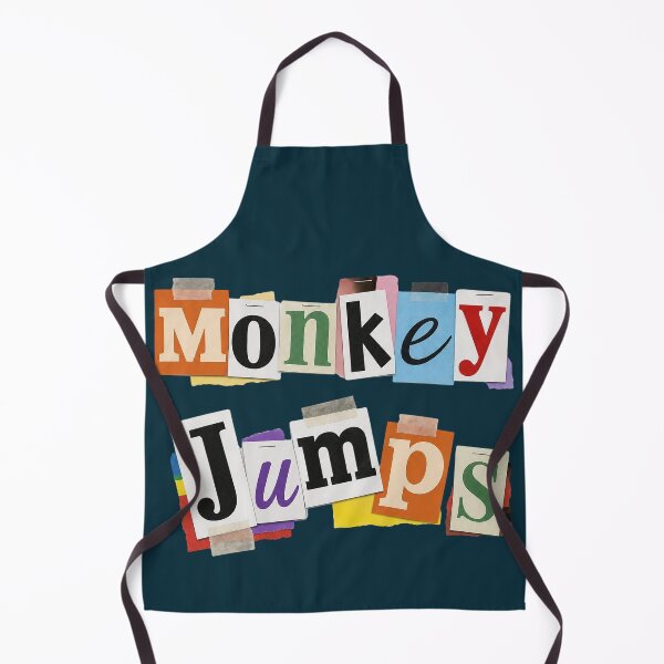 Item preview, Monkey Jumps Collage Style Typography designed and sold by NosandEdgy.