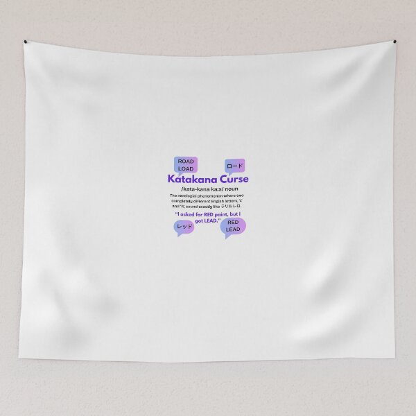 Item preview, Katakana Curse Purple designed and sold by izoomiY.