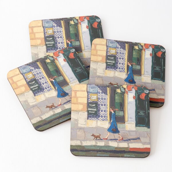 Item preview, French Riverside Wall Art — “Walking by the Seine” designed and sold by CARRAANN.