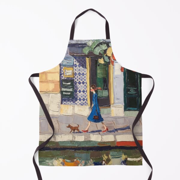 Item preview, French Riverside Wall Art — “Walking by the Seine” designed and sold by CARRAANN.