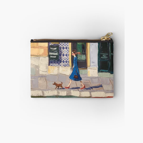 Item preview, French Riverside Wall Art — “Walking by the Seine” designed and sold by CARRAANN.