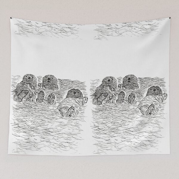Item preview, Sea Otter Family designed and sold by MatildaLockwood.