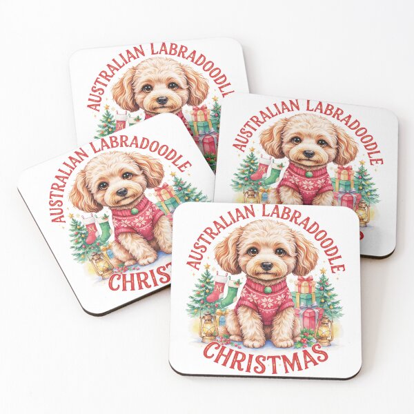 Item preview, Australian Labradoodle Christmas designed and sold by TheAnimalZ00.
