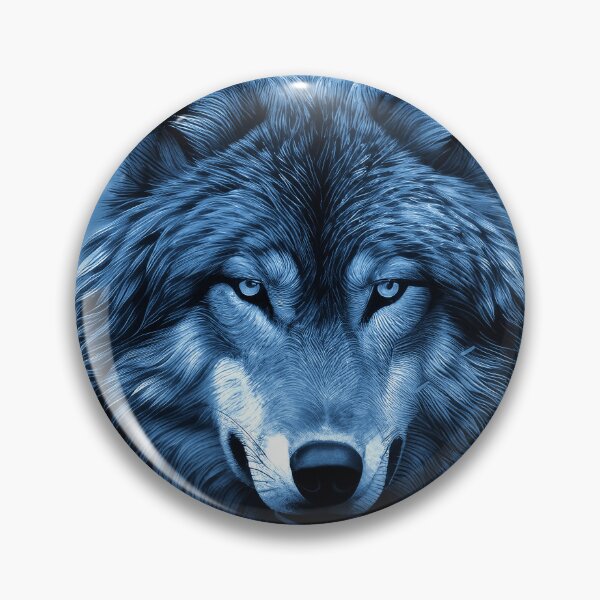 Item preview, Blue Wolf Fantasy Art With White-Silvery Accents' designed and sold by DEC02.