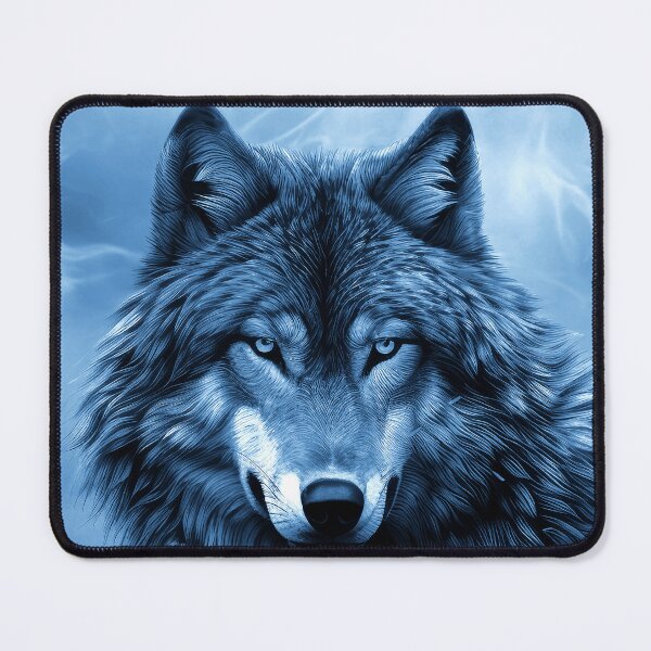 Item preview, Blue Wolf Fantasy Art With White-Silvery Accents' designed and sold by DEC02.