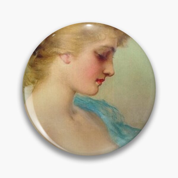 Item preview, Portrait of a Woman in Blue designed and sold by tomorrowsart.