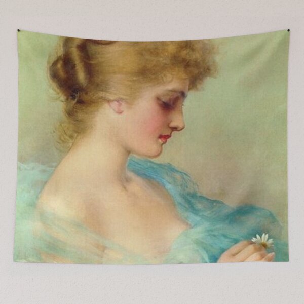 Item preview, Portrait of a Woman in Blue designed and sold by tomorrowsart.