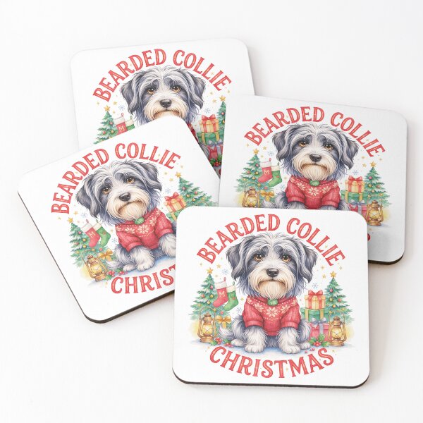 Item preview, Bearded Collie Christmas designed and sold by TheAnimalZ00.