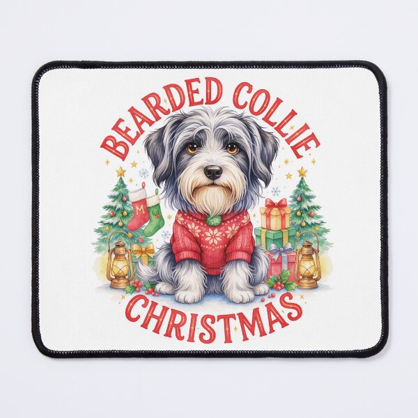 Item preview, Bearded Collie Christmas designed and sold by TheAnimalZ00.