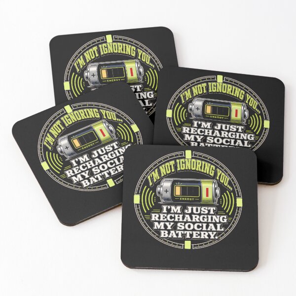 Item preview, I'm Not Ignoring You, I'm Just Recharging My Social Battery  designed and sold by freshwear design.