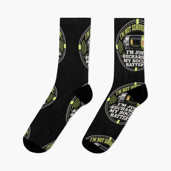 Item preview, I'm Not Ignoring You, I'm Just Recharging My Social Battery  designed and sold by freshwear design.