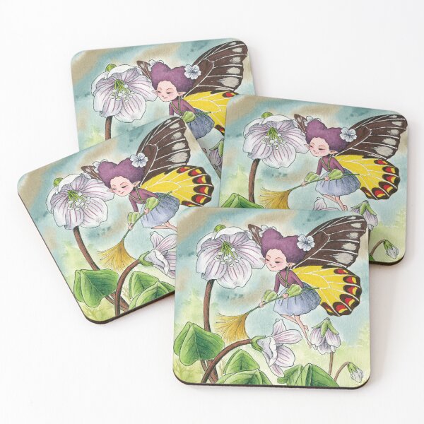 Item preview, May 20th birthday flower Wood Sorrel Fairy designed and sold by birthflower.