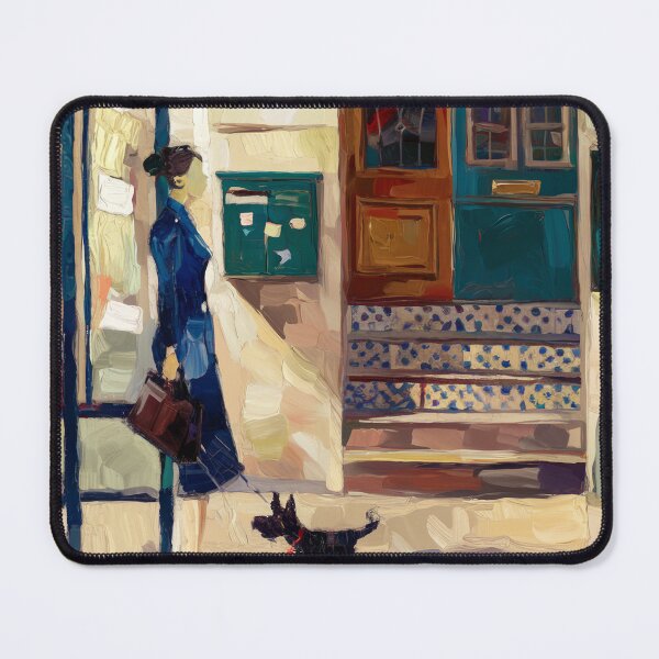 Item preview, “Under the Blue Shelter” - Parisian Woman Wall Art designed and sold by CARRAANN.