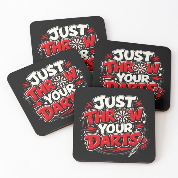 Item preview, Just Throw Your Darts | Funny Dartboard Player Design designed and sold by Lasheets.