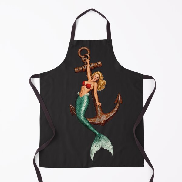 Item preview, Mermaid wrapped around a vintage ship anchor designed and sold by shorethings.
