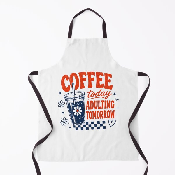 Item preview, Coffee Today Adulting Tomorrow Retro Iced Drink designed and sold by ElcastDesigns.