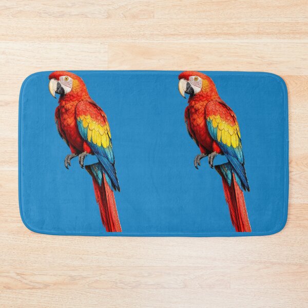 Item preview, Vibrant Scarlet Macaw Bird Figurine designed and sold by The Empire Of Digital Art..