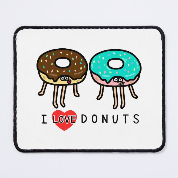 Item preview, Cute I LOVE DONUTS designed and sold by kanaehonkawa.