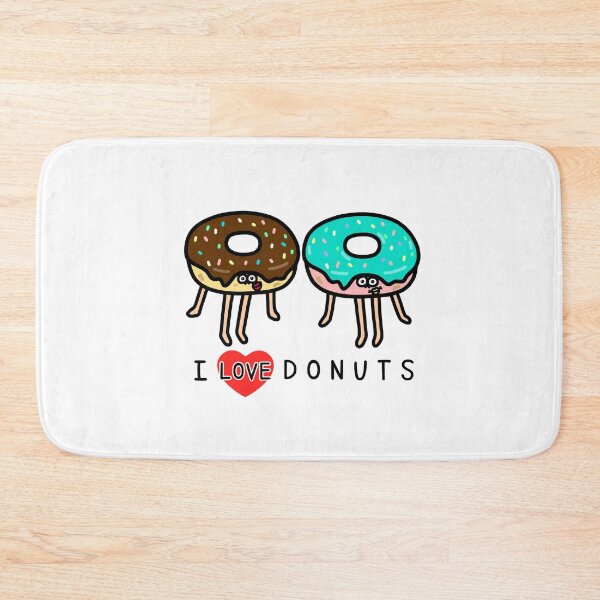Item preview, Cute I LOVE DONUTS designed and sold by kanaehonkawa.