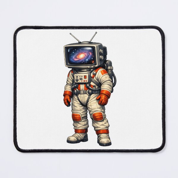 Item preview, Retro Sci-Fi TV Head Astronaut designed and sold by builtforyou.