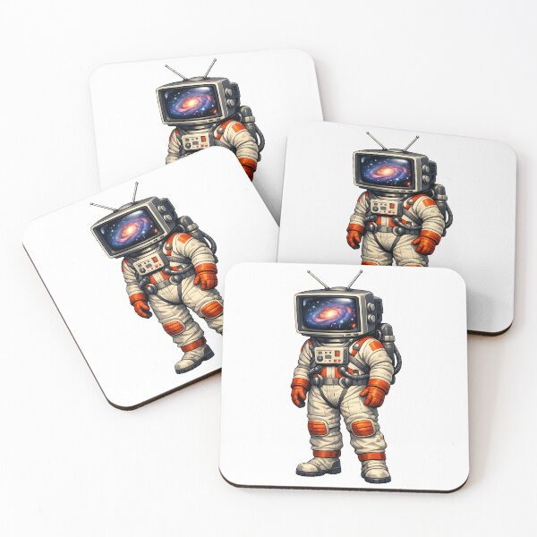 Item preview, Retro Sci-Fi TV Head Astronaut designed and sold by builtforyou.