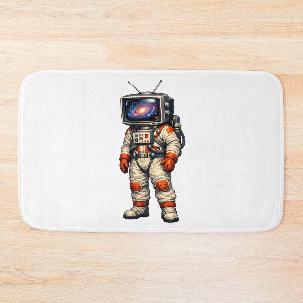 Item preview, Retro Sci-Fi TV Head Astronaut designed and sold by builtforyou.