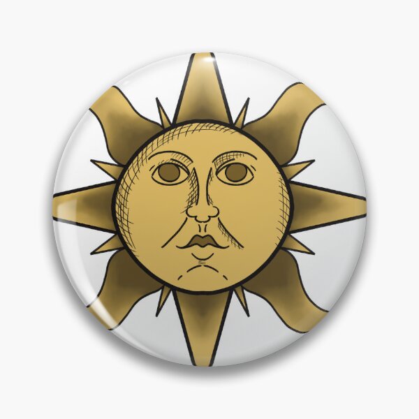 Item preview, Medieval Fantasy Sun Illustration designed and sold by sleepyheadedbb.
