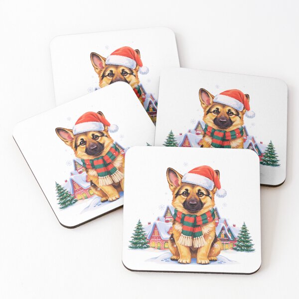 Item preview, Festive German Shepherd Puppy Christmas  designed and sold by TheAnimalZ00.