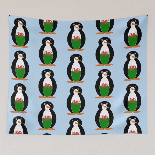 Item preview, Ms. Penguin Baner Cymru Pengwin Wales Flag Design designed and sold by AuntieShoe.