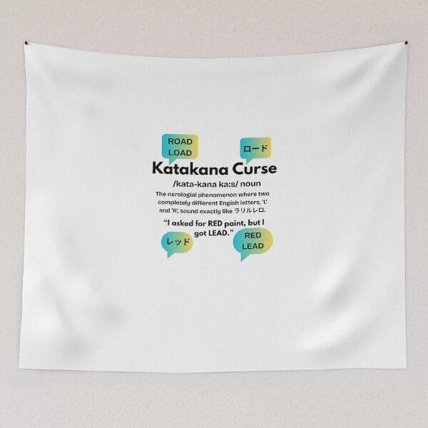 Item preview, Katakana Curse designed and sold by izoomiY.