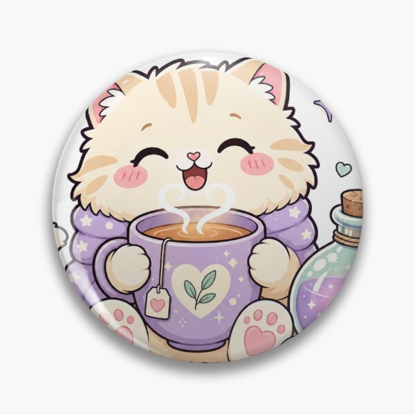Item preview, Tea Is My Healing Potion Kawaii Gamer Cat Tea designed and sold by BoosterShop.