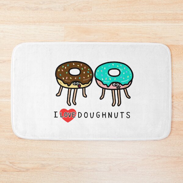 Item preview, Cute I LOVE DOUGHNUTS designed and sold by kanaehonkawa.