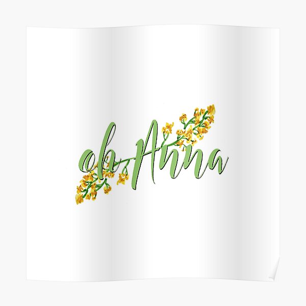 "Oh Anna Lyrics + Original Watercolor" Poster by StylesMyth Redbubble