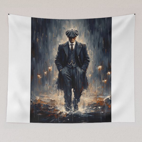 Item preview, Thomas Shelby Oil Painting – Peaky Blinders Inspired Moody Portrait designed and sold by FoundryHouse.