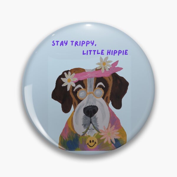 Item preview, Stay Trippy, Little Hippie Saint Bernard designed and sold by Squirreldumplings.