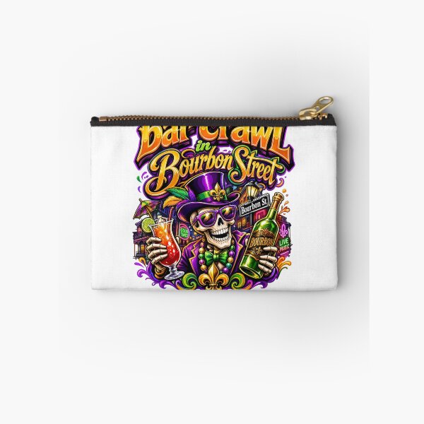 Item preview, Bourbon Street Bar Crawl Mardi Gras Design designed and sold by castillomiami.