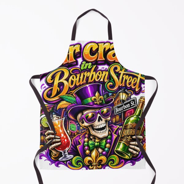 Item preview, Bourbon Street Bar Crawl Mardi Gras Design designed and sold by castillomiami.