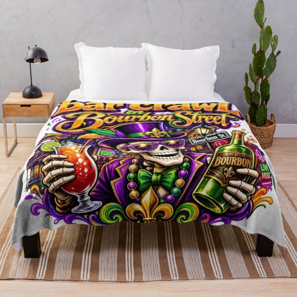 Item preview, Bourbon Street Bar Crawl Mardi Gras Design designed and sold by castillomiami.