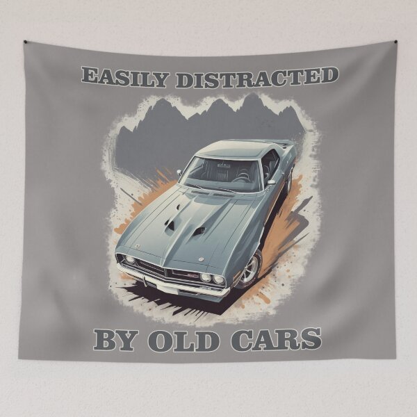 Item preview, Easily Distracted By Old Cars – Funny Classic Car Lover Design designed and sold by tarkone.
