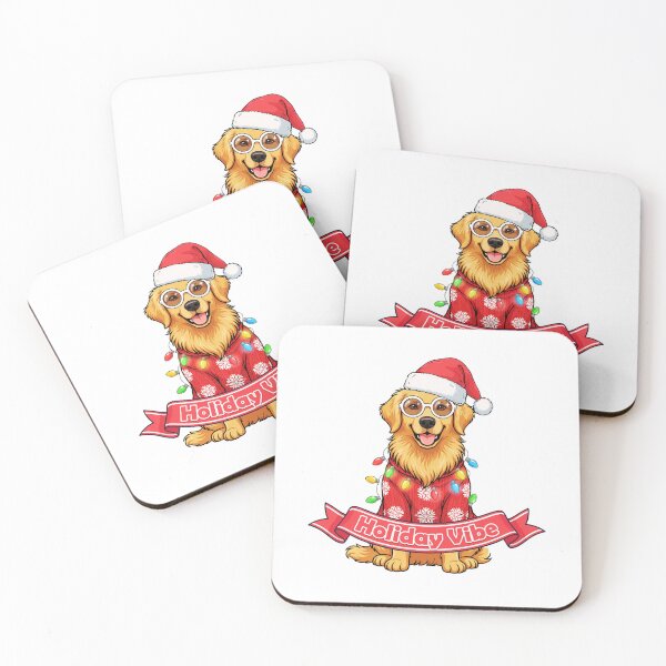 Item preview, Cute Golden Retriever Christmas designed and sold by TheAnimalZ00.