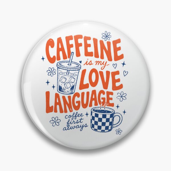 Artikelvorschau, Koffein ist meine Liebessprache – Retro-Eisgetränk entworfen und verkauft von ElcastDesigns.