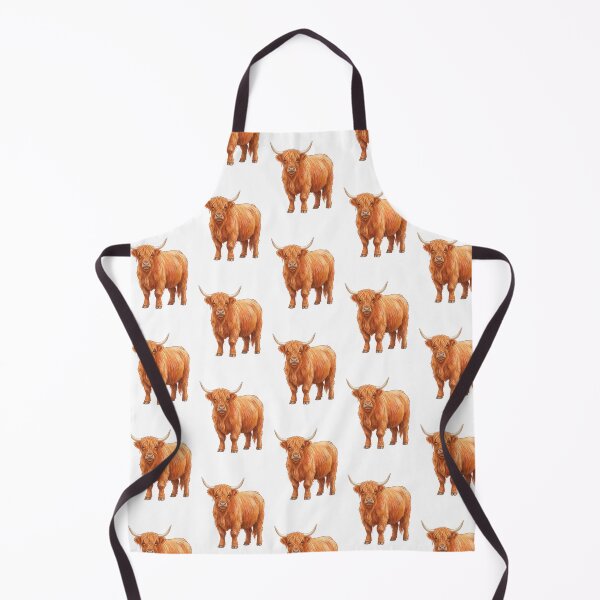 Item preview, Watercolor Highland cow designed and sold by Aureluxe.
