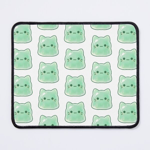Item preview, Cute Jelly Cat | Kawaii Green Slime Cat | Mint Jello Kitty Design designed and sold by inNeverland-.