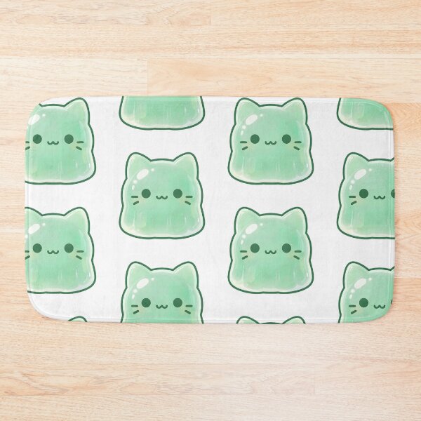 Item preview, Cute Jelly Cat | Kawaii Green Slime Cat | Mint Jello Kitty Design designed and sold by inNeverland-.