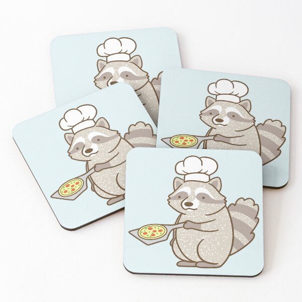 Item preview, Raccoon Making Pizza designed and sold by Wlaurence.